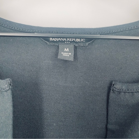 Banana Republic Black Notch-Neck Maxi Dress - Picture 7 of 10